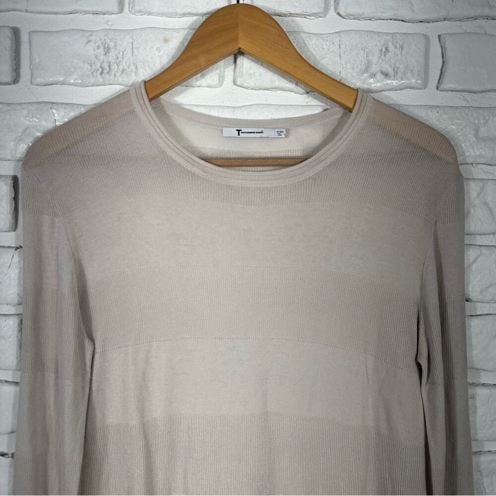 T by Alexander Wang Long Sleeve Lightweight Cotton Blend Top Size Small - Picture 8 of 8